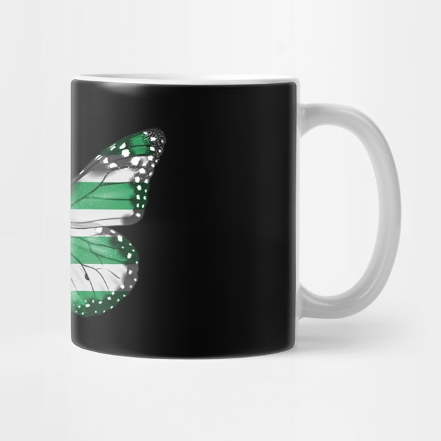 Abkhazian Flag  Butterfly - Gift for Abkhazian From Abkhazia by Country Flags